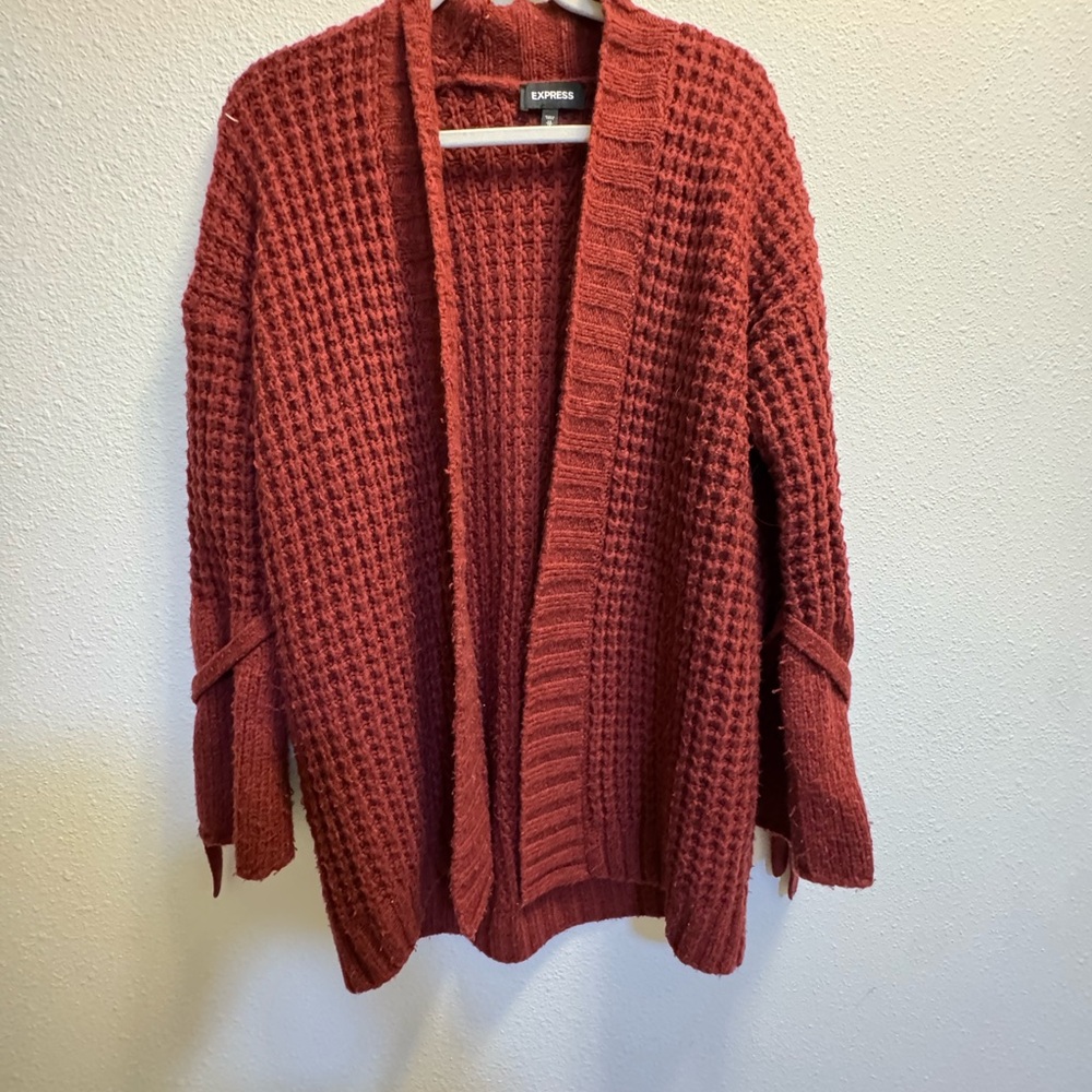 Express Women's Warm Rust Cardigan